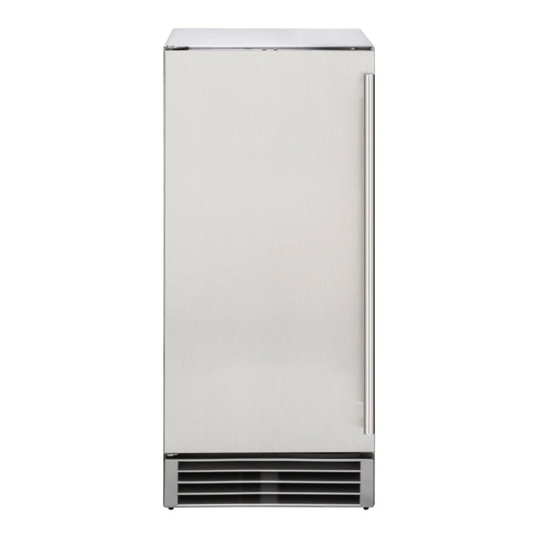 Maxx Ice 24 in. W 5.2 Cu. ft. Outdoor Undercounter Compact Refrigerator Cooler in Stainless Steel, Silver