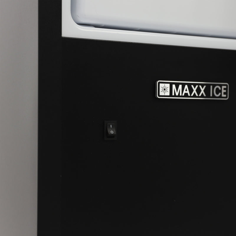 Maxx Ice Shallow Depth Indoor Undercounter Ice Maker, 15", 25 lbs, Crescent Cube, Stainless Steel
