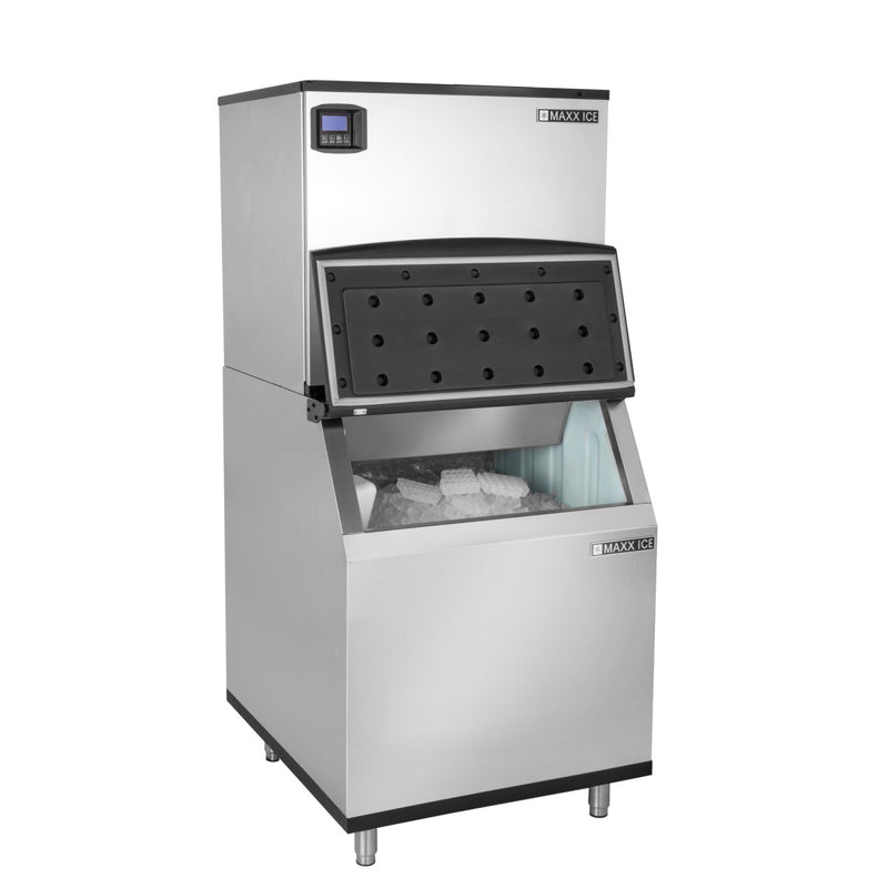 Maxx Ice Intelligent Series Modular Ice Machine, 30"W, 645 lbs w/470 lb Storage Bin, Stainless Steel