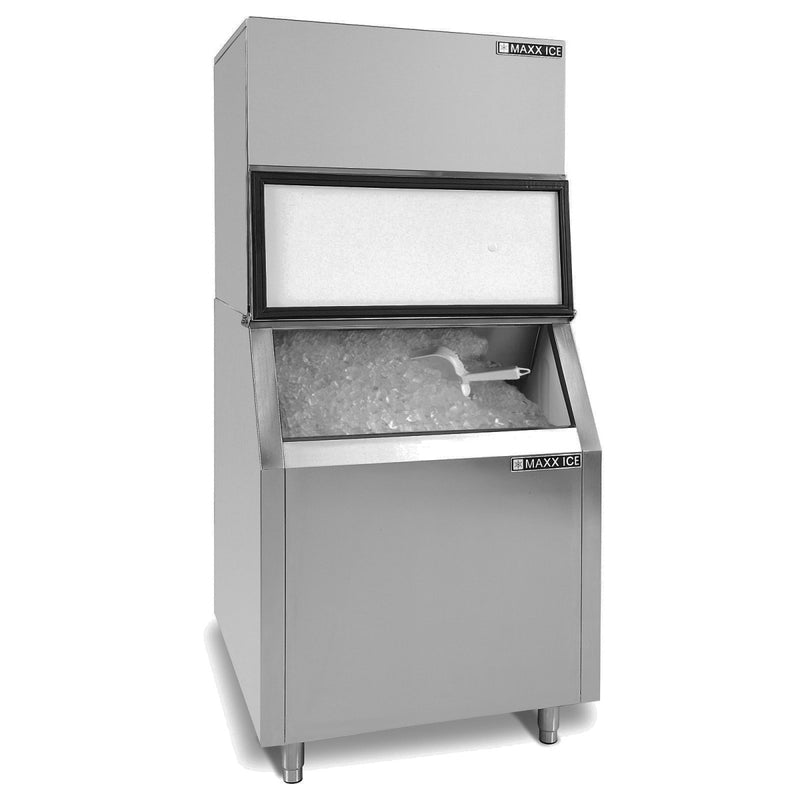 Maxx Ice Modular Ice Machine, 30"W, 602 lbs w/400 lb Storage Bin, in Stainless Steel