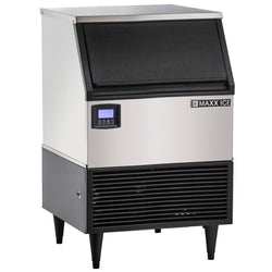 Maxx Ice Intelligent Series Self-Contained Ice Machine, 200 lbs, in Stainless Steel/Black Trim