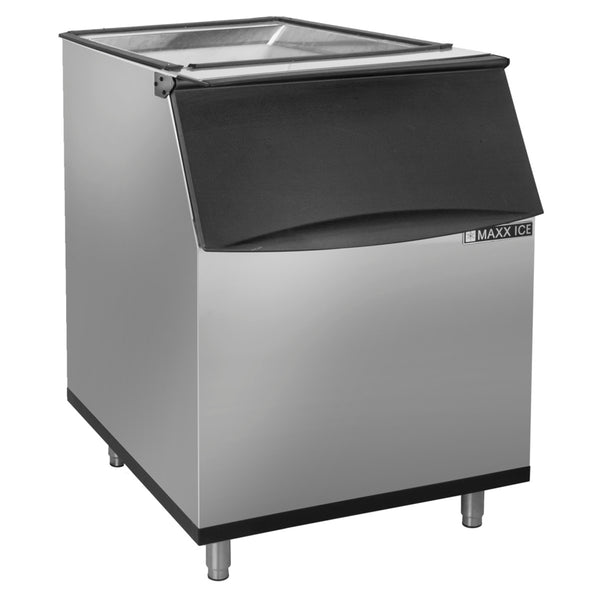 Maxx Ice Storage Bin, in Stainless Steel/Black Trim