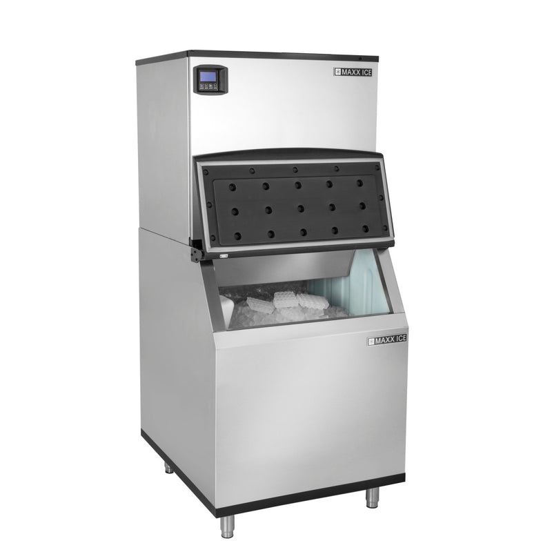 Maxx Ice Intelligent Series Modular Ice Machine, 30"W, 650 lbs w/580 lb Storage Bin, Stainless Steel