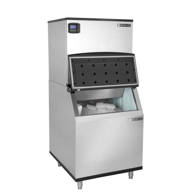 Maxx Ice Intelligent Series Modular Ice Machine, 30"W, 521 lbs w/470 lb Storage Bin, Stainless Steel