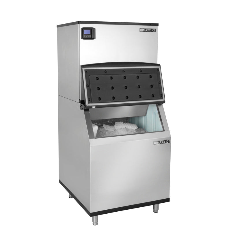 Maxx Ice Intelligent Series Modular Ice Machine, 30"W, 513 lbs w/470 lb Storage Bin, Stainless Steel