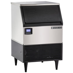 Maxx Ice Intelligent Series Self-Contained Ice Machine, in Stainless Steel/Black Trim