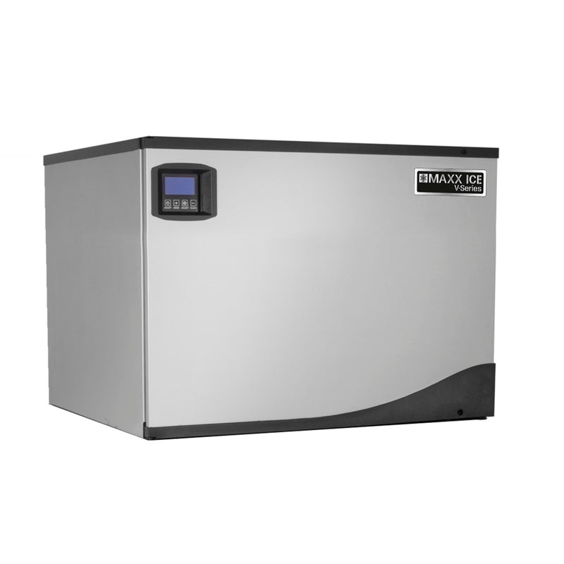 Maxx Ice V-Series Modular Ice Machine and Storage Bin, in Stainless Steel