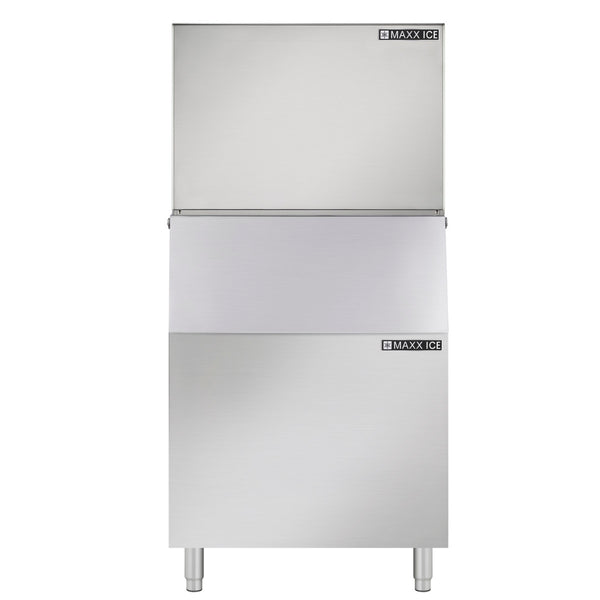 Maxx Ice Modular Ice Machine, 30"W, 1000 lbs and 580 lbs Storage Bin, in Stainless Steel