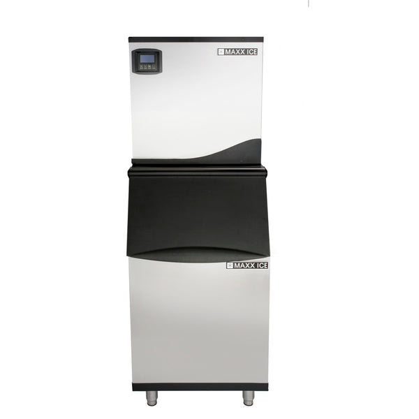 Maxx Ice Intelligent Series Modular Ice Machine, 22"W, 373 lbs w/310 lb Storage Bin, Stainless Steel