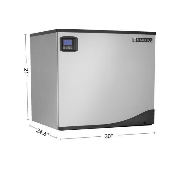 Maxx Ice Intelligent Series Modular Ice Machine, 30"W, 513 lbs, Energy Star, in Stainless Steel