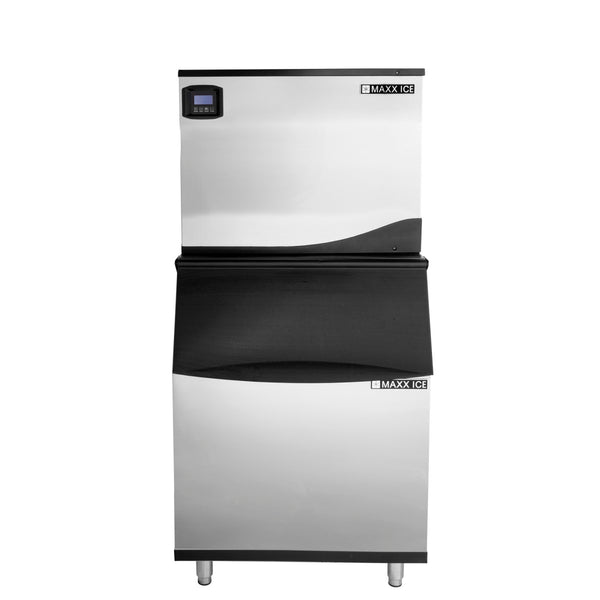 Maxx Ice Intelligent Series Modular Ice Machine, 30"W, 361 lbs w/470 lb Storage Bin, Stainless Steel