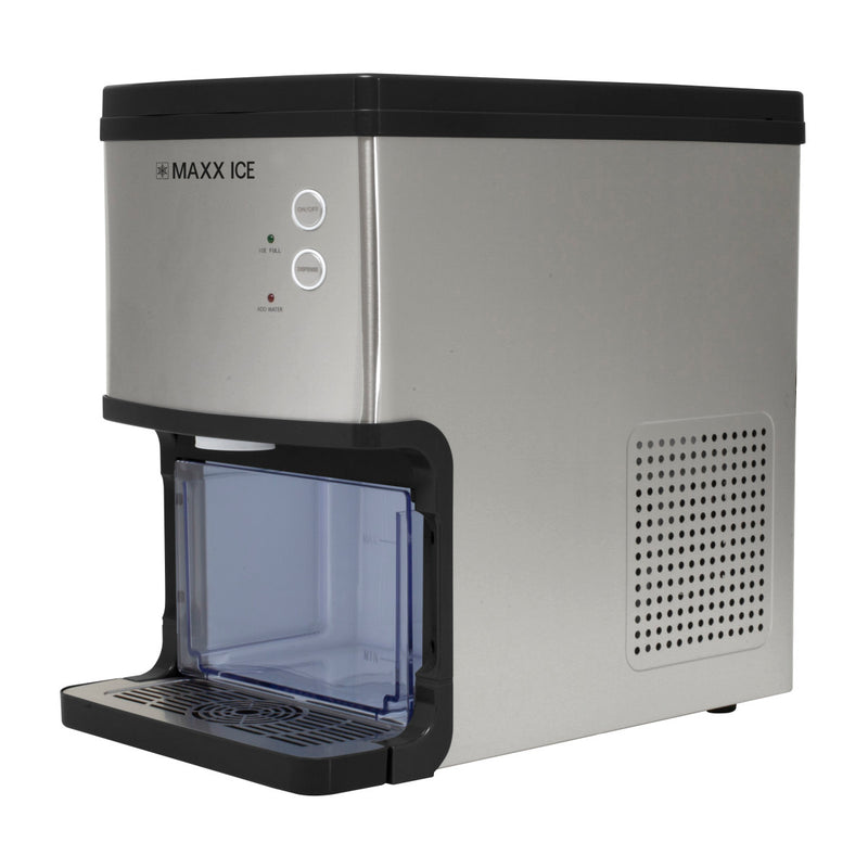 Maxx Ice Countertop Nugget Ice Dispenser, 33 lbs, in Stainless Steel