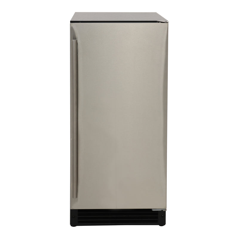 Maxximum Premium Indoor Gourmet Cube Ice Machine, 15", 50 lbs, in Stainless Steel (MAXGIM15SS)