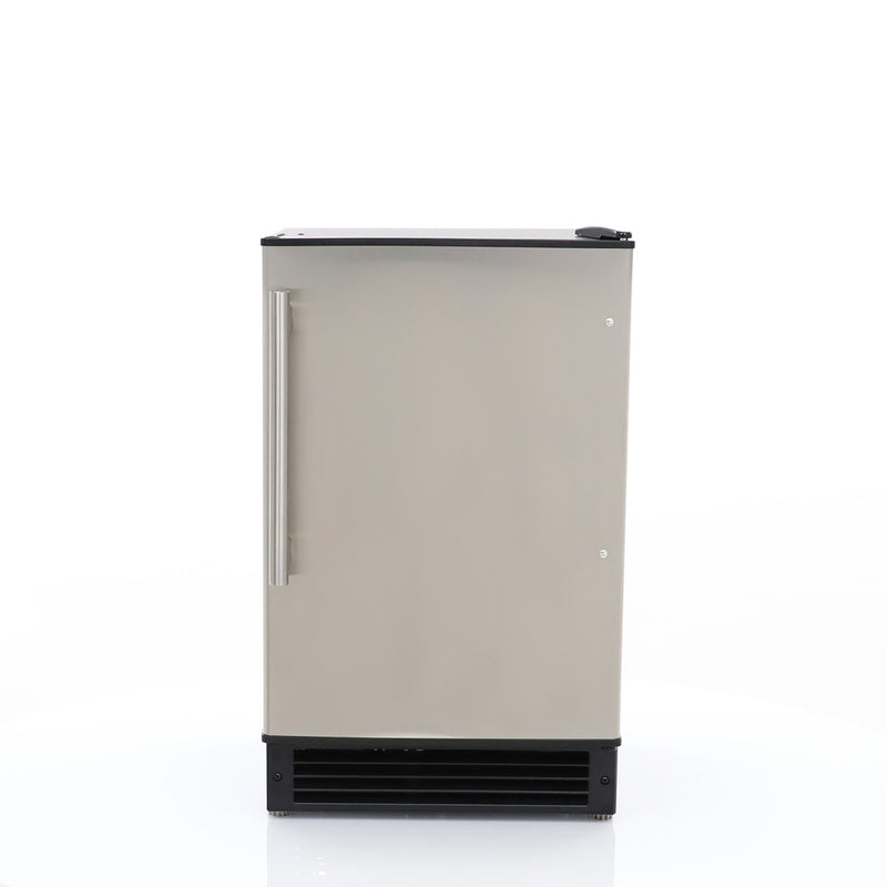 Maxx Ice Countertop or Built-In Ice Maker, 15 lbs, Crescent Cube, Black w/Stainless Steel Door