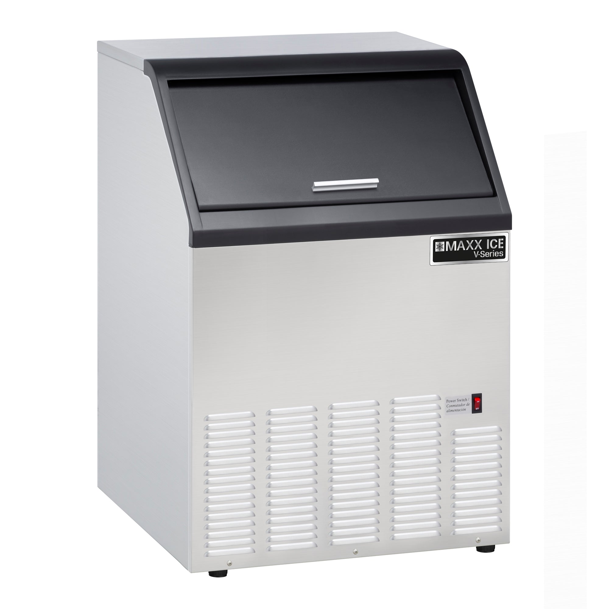 Maxx Ice V-Series Self-Contained Ice Machine, 115 lb, Full Dice Ice Cu ...