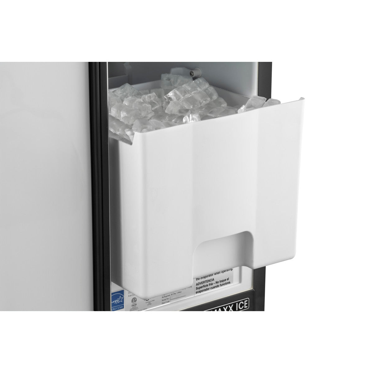Maxx Ice Premium Indoor SelfContained Ice Machine, 15"W, 65 lbs, Full