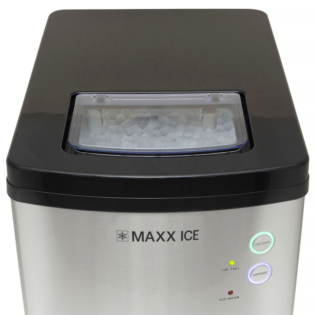 Maxx Ice Countertop Nugget Ice Dispenser, 33 lbs, in Stainless Steel