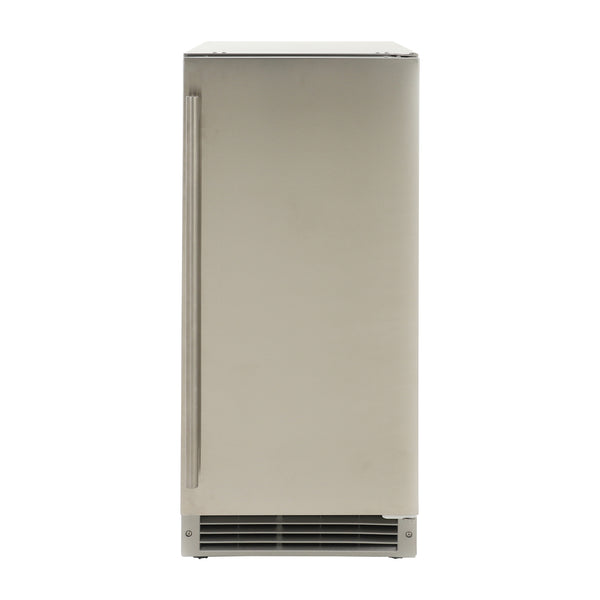 Maxximum Premium Outdoor Gourmet Cube Ice Machine, 15", 50 lbs, in Stainless Steel (MAXGIM15OD)