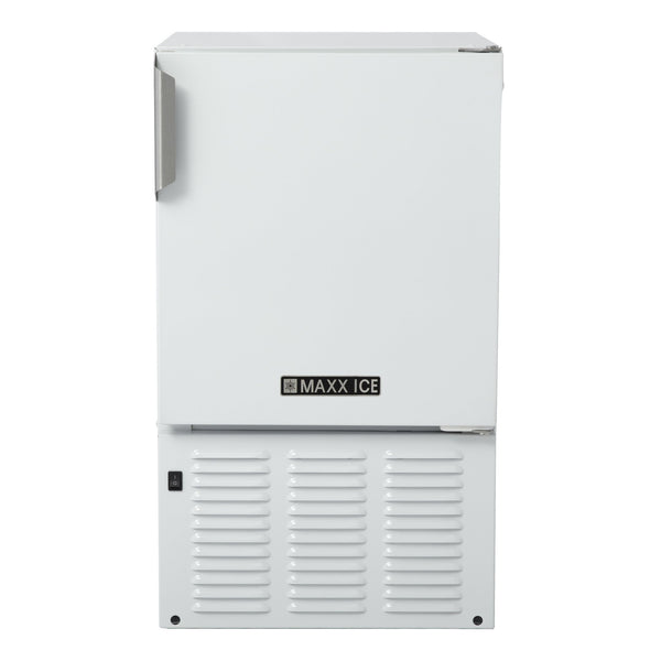 ice maker front view in white